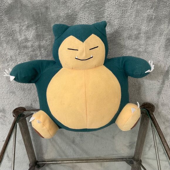 Toy Factory Pokémon  9” plush stuffed Snorlax Toy Blue / Tan  Animal Plush - Picture 1 of 8